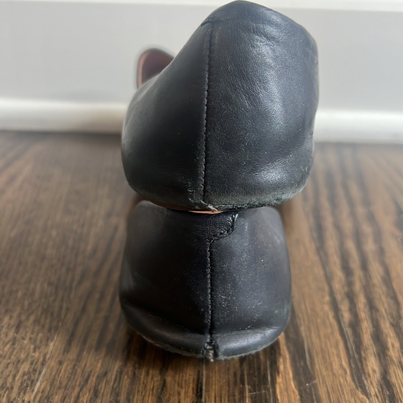 Madewell | (8) Thea D'Orsay Open Toe Flat Sandals Black Leather - Picture 4 of 8